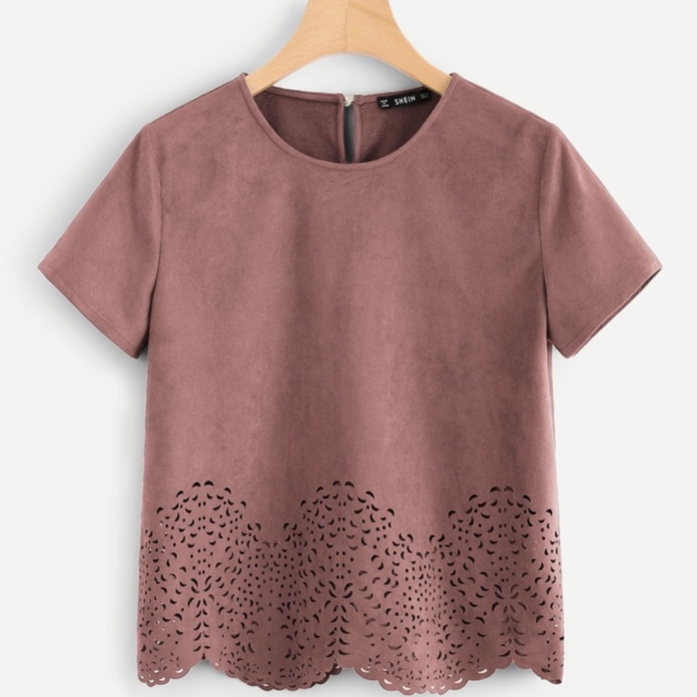 Shein Scalloped Blouse